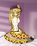 anthro bed breasts cheetah clothed clothing feline female hair long_hair mammal mihari naturally_censored one_eye_closed scorpdk seductive skimpy solo topless undressing wink
Rating: Questionable
Score: 28
User: NaughtyPenguin
Date: March 11, 2014