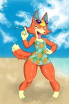 anthro blonde_hair clothed clothing eyewear female fur glasses hair solo foxxxiny90 animal_crossing nintendo audie_(animal_crossing) canid canine canis mammal wolf absurd_res hi_res