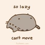 :< ambiguous_gender daww feral fur grey_body grey_fur looking_at_viewer lying on_back simple_background solo squigglevision text pusheen_corp pusheen_and_friends pusheen domestic_cat felid feline felis mammal 1:1 2013 2d_animation animated english_text icon lol_comments low_res meme reaction_image short_playtime female_(lore)