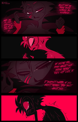 anthro black_background bodily_fluids covering covering_mouth covering_own_mouth covering_self crying forced frown hair looking_away male pink_background pink_eyes pink_text rape scratch sex short_hair shower simple_background solo tears text wet teathekook hellaverse helluva_boss stolas_(helluva_boss) avian bird owl owl_demon hi_res watermark