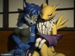 3_toes ambiguous_gender anthro bench black_sclera blue_body blue_eyes blue_fur blue_hair clothed clothing duo eyes_closed feet female fur gloves hair handwear sleeping toes white_body white_fur yellow_body yellow_fur lycanarius bandai_namco digimon nintendo star_fox krystal_(charleyfox) krystal_(star_fox) canid canine digimon_(species) fox mammal renamon 3d_(artwork) 4:3 crossover digital_media_(artwork)