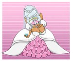 anthro beehive_(hairstyle) clothing crown digit_ring dress emerald_(gem) female gem headgear jewelry necklace pearl_(gem) pearl_necklace ring solo tiara veil wedding wedding_clothing wedding_dress wedding_ring wedding_veil rougethedaisy sega sonic_the_hedgehog_(series) rouge_the_bat bat humanoid mammal absurd_res hi_res