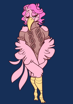 3_toes anthro arm_feathers beak black_eyebrows bottomless brown_clothing brown_sweater brown_topwear closed_beak closed_smile clothed clothed_anthro clothed_male clothing eyebrow_through_hair eyebrows eyelashes feathers feet femboy hair hands_between_legs long_beak male medium_hair mouth_closed one_eye_closed pink_body pink_feathers pink_hair pink_tail simple_background smile solo sweater sweater_only tail tail_feathers talons toes topwear topwear_only translucent translucent_hair transparent_background wavy_hair yellow_beak beastofeuthanasia avian bird 2018 alpha_channel digital_drawing_(artwork) digital_media_(artwork) english_description flat_colors hi_res