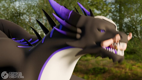 black_body countershading day duo fast_swallowing female feral horn human_prey larger_feral larger_pred male male/female male_prey multicolored_body multicolored_scales nature nature_background neck_bulge oral_vore outside purple_eyes purple_horn scales size_difference smaller_human soft_vore sound_effects swallowing teeth vore white_body white_countershading crimsoncreaturecreations sound_warning european_mythology mythology chase_(crimsoncreaturecreations) sabi_(skelesabiartist) dragon human mammal mythological_creature mythological_scalie scalie western_dragon 16:9 3d_(artwork) 3d_animation animated digital_media_(artwork) hi_res short_playtime sound video widescreen