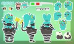 3_toes 3d_glasses 4_fingers anthro balls barely_visible_balls barely_visible_genitalia big_balls big_butt black_body black_nose blue_body blue_fur bottomwear butt claws clothed clothing collar excited eyebrows eyelashes eyewear fangs feet fingers front_view fur genitals gesture glasses hair hand_gesture huge_balls huge_butt hungry legwear long_hair long_tail looking_aside looking_at_viewer looking_away male messy_hair multicolored_body multiple_angles multiple_poses occult_symbol open_mouth pawpads paws pentagram pink_pawpads pink_tongue pose rear_view scared simple_background skirt smile solo spiked_collar spikes standing stockings suggestive suggestive_gesture symbol tail teeth text thick_eyelashes thick_thighs thigh_highs tired toes tongue tongue_out topwear two_tone_body v_sign yellow_eyes pawronik nintendo pokemon crayon_(character) generation_4_pokemon pokemon_(species) shinx absurd_res hi_res model_sheet