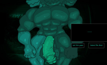 3_heads 5_fingers anthro balls big_balls big_penis building dialogue dialogue_box faceless_anthro faceless_character faceless_male fingers fur genitals huge_penis larger_male male multi_head multicolored_body multicolored_fur muscular muscular_anthro muscular_arms muscular_male muscular_thighs night nude nude_anthro nude_male outside penile_spines penis size_difference solo spines standing stitch_(sewing) waiting velvetdraw no_i'm_not_a_human patchwork_creature hi_res