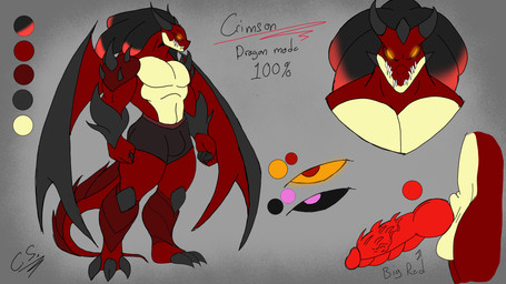 anthro claws different_form dragon_wings dreadlocks finger_claws genitals male muscular muscular_anthro muscular_male orange_eyes penis solo toe_claws wings crimsonstudios1 mythology crimson_(crimsonstudios1) dragon mythological_creature mythological_scalie scalie 16:9 4k absurd_res hi_res model_sheet widescreen