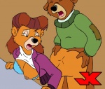 anthro anthro_on_anthro bear bent_over bra breasts clothed clothing cub disney duo female from_behind_position jk kit_cloudkicker male male/female mammal nipples one_breast_out one_eye_closed open_mouth partially_clothed rebecca_cunningham sex talespin underwear young

Rating: Explicit
Score: 14
User: FoxDevil333
Date: May 19, 2009