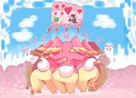 curvy_figure emoticon female group heart_symbol huddled motion_lines pictogram speech_bubble tail voluptuous goopyarts nintendo pokemon remi_(goopyarts) audino garchomp generation_4_pokemon generation_5_pokemon pokemon_(species) hi_res