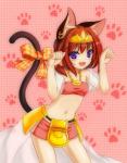 animal_ears cat cat_ears cat_pose cat_tail catgirl crop_top ear_piercing fangs feline female hair human jewelry looking_at_viewer mammal midriff navel necklace pawprint piercing playjoe2005 purple_eyes red_hair solo tail_ribbon
Rating: Safe
Score: 1
User: AnacondaRifle
Date: April 20, 2014