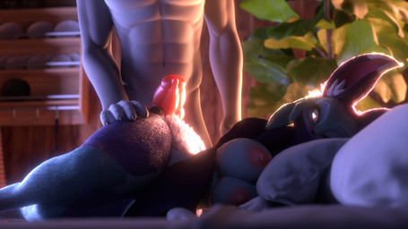 abs animal_genitalia animal_penis anthro areola bed big_breasts big_ears blurred_background breasts butt canine_genitalia canine_penis claws duo erection faceless_anthro faceless_character faceless_male female furniture genitals glowing glowing_eyes hand_on_another's_butt hand_on_butt heart_pupils heart_symbol inner_ear_fluff inside interspecies knot knotted_penis looking_at_genitalia looking_at_penis lying lying_on_bed male male/female muscular muscular_anthro muscular_male navel nipples on_bed on_front palmorph palphilia pecs penis pink_areola pink_nipples realistic_fur red_penis tuft mrs_dexie calixto_(modeler) furromantic_(modeler) palworld pocketpair dennis_(calixto) katress_(furromantic) canid canine felid feline katress mammal pal_(species) 16:9 3d_(artwork) 4k absurd_res digital_media_(artwork) hi_res widescreen