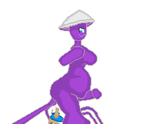 abdominal_bulge anal anal_vore anthro digestion ejaculation fungus inflation looking_pleasured macro male male/male moobs mushroom mycelium overweight overweight_male purple_body size_difference sprite_art struggling struggling_prey unwilling_prey vore weight_gain lunalyst nugget human humanoid mammal animated