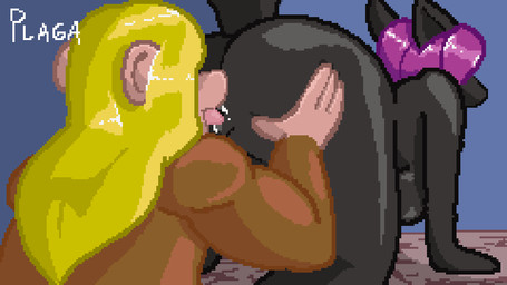 anal anthro big_butt blonde_hair bouncing_breasts bouncing_butt breasts butt duo female female/female female_rimming_female hair licking oral purple_hair rimming sex slightly_chubby thick_thighs tongue tongue_out triplepistacho dungeons_and_dragons hasbro wizards_of_the_coast knight_(nightfaux) canid canine haplorhine mammal monkey primate vanara 16:9 2017 animated digital_media_(artwork) pixel_(artwork) pixel_animation widescreen