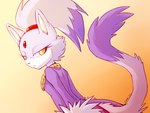 anthro clothed clothing female fur looking_at_viewer multicolored_body multicolored_fur pupils purple_body purple_fur simple_background slit_pupils solo two_tone_body two_tone_fur white_body white_fur yellow_eyes caninelove sega sonic_the_hedgehog_(series) blaze_the_cat domestic_cat felid feline felis mammal 2012 4:3 digital_media_(artwork) hi_res