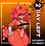 anthro big_breasts breasts chest_tuft clothed clothing crossgender eye_patch eyewear female gold_(metal) gold_tooth hair machine mtf_crossgender red_hair skimpy solo tail text tuft stormkinght five_nights_at_freddy's fredina's_nightclub scottgames fexa_(cryptiacurves) foxy_(fnaf) animatronic canid canine fox mammal robot 2022 character_name digital_media_(artwork) english_text