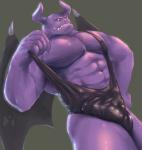 5_fingers abs anthro biped clothed clothing fingers genitals male membrane_(anatomy) membranous_wings muscular muscular_anthro muscular_male pecs penis purple_body purple_scales scales solo wings wrestling_singlet m7 mythology nintendo ring_fit_adventure dragaux dragon mythological_creature mythological_scalie scalie 2019 signature