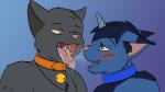 anthro blush duo imminent_vore male male/male male_pred male_prey open_mouth tongue phietto phirae domestic_cat felid feline felis mammal 16:9 widescreen