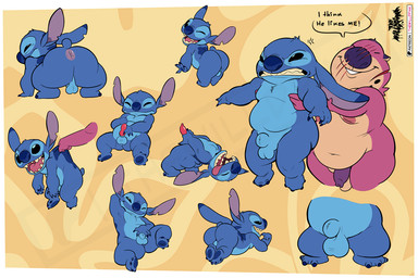 4_toes angry anthro anus balls belly blue_body blue_fur blue_pawpads dialogue duo ear_markings feet fur genitals inverted_nipples male masturbation nipples notched_ear open_mouth open_smile pawpads penile penile_masturbation penis pink_anus pink_body pink_fur purple_nose scar small_tail smile solo tail text toes tongue tongue_out thewilldpink disney lilo_and_stitch jeffrey_taggart stitch_(lilo_and_stitch) alien experiment_(lilo_and_stitch) hyena mammal english_description english_text