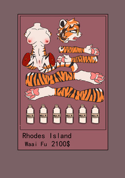 4_missing_limbs 4_toes amputee anthro border claws corpse countershading death decapitation disability eyewear feet female female_death genitals glasses gore gore_focus headless milk nipples objectification pawpads quadruple_amputee red_border severed_body_part severed_head severed_limb simple_background solo toe_claws toes tongue tongue_out vulva crowskull arknights hypergryph studio_montagne waai_fu_(arknights) felid mammal pantherine tiger absurd_res hi_res