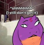 ambiguous_form ambiguous_gender bathtub eyebrows horn multicolored_body purple_body real shampoo_bottle snake_hood solo text tile tile_wall two_tone_body wall_(structure) ncs keeshee reptile scalie snake 2025 draw_over english_text hi_res female_(lore)