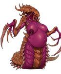 anthro apode areola big_breasts bodily_fluids breasts female lactating legless nipples nude pregnant pregnant_anthro pregnant_female serpentine simple_background solo white_background im51nn5 blizzard_entertainment starcraft arthropod hydralisk_(starcraft) insect zerg absurd_res hi_res