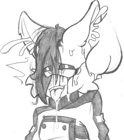anthro balls big_balls big_penis bodily_fluids clothing cum cum_from_ear cum_in_ear cum_inside disembodied_penis drooling ear_penetration ejaculation eye_roll eyeshadow fangs femboy fucked_silly genital_fluids genitals hair jacket looking_pleasured makeup male mascara messy_hair mindfuck open_mouth open_smile penetration penile penile_penetration penis penis_in_ear ruined_makeup running_makeup running_mascara saliva saliva_on_tongue smile solo sweat sweatdrop teeth tongue tongue_out topwear translucent translucent_hair justsomeidiotonline archie_comics sega sonic_the_hedgehog_(archie) sonic_the_hedgehog_(comics) sonic_the_hedgehog_(series) miles_prower_(anti-tails) canid canine fox mammal red_fox true_fox absurd_res hi_res monochrome