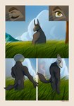 absurd_res asinus butt canid canine canis comic donkey equid equine hi_res long_ears male mammal muscular muscular_male nature nude siren_head storm tail timberdonk wolf