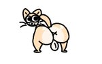 anus ass_clapping backsack balls big_butt butt floating_whiskers fur genitals glistening glistening_butt huge_butt looking_back male multicolored_body multicolored_fur simple_background solo tail tail_motion teasing teasing_viewer thick_thighs twerking whiskers x_anus nxyitn bababooey_(nxyitn) felid feline mammal 2d_animation aliasing animated digital_media_(artwork) loop seamless_loop