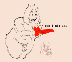 age_difference ambiguous_gender ambiguous_human anthro balls belly breasts clothed clothed_ambiguous clothed_human clothing duo erection flaccid fluffy fur genitals gynomorph gynomorph_anthro in_hand intersex intersex_anthro mature_anthro mature_gynomorph mature_intersex nude nude_anthro nude_gynomorph older_anthro penis simple_background size_difference slightly_chubby slightly_chubby_intersex text fembunns deltarune undertale_(series) kris_dreemurr toriel boss_monster_(undertale) bovid caprine goat human mammal soul_(undertale) 2026 digital_media_(artwork) sketch nonbinary_(lore)