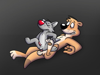 age_difference anal anal_penetration animal_genitalia anthro anthro_on_anthro anthro_penetrated anthro_penetrating anthro_penetrating_anthro balls black_nose duo erection fur genitals gradient_background grey_body grey_fur male male/male male_penetrated male_penetrating multicolored_body multicolored_fur nude on_bottom on_top paws penetrating_male penetration penis red_nose reverse_cowgirl_position sex sheath sheathed_tapering_penis simple_background size_difference submissive submissive_male tan_body tan_fur two_tone_body two_tone_fur young young_anthro young_male younger_male younger_penetrated johnofe farradae_(johnofe) tucker_wolf_(johnofe) canid canine canis mammal mustelid otter wolf 4:3 absurd_res hi_res