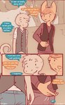 clothed clothing date dialogue male male/male outside text conditional_dnp funkybun finn_(funkybun) nick_(funkybun) felid feline lizard mammal reptile scalie serval comic digital_media_(artwork) english_text hi_res