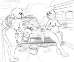 anthro breasts butt car car_wash clothed clothing female group husband inside_car inside_vehicle male mature_female mother-in-law nipples outside panties partially_clothed sitting son-in-law standing topless underwear vehicle wife conditional_dnp vaktus cartoon_network the_amazing_world_of_gumball gumball_watterson mary_senicourt nicole_watterson richard_watterson domestic_cat felid feline felis lagomorph leporid mammal rabbit 2020 hi_res monochrome father_(lore) grandchild_(lore) grandmother_(lore) grandparent_(lore) grandson_(lore) mother_(lore) parent_(lore) son_(lore)