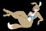 anthro breasts clothed clothing colored_nails female fur lipstick makeup nails nipples seductive simple_background smile solo dragonboy618 mewpan blinky_bill_(series) daisy_dingo canid canine canis dingo mammal alpha_channel digital_media_(artwork)