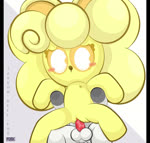 anthro balls blonde_hair blush bodily_fluids cum cum_in_pussy cum_inside duo ejaculation female genital_fluids genitals hair hands_on_hips male male/female nipples open_mouth penis pupils sitting text vaginal white_body white_pupils yellow_body yellow_eyes freddieindaboxx freddie_r._honeycomb jaxson_fox_(jaxsonbellfox) domestic_cat felid feline felis mammal 2024 animated high_framerate no_sound short_playtime watermark webm