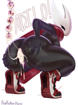 anal_beads anthro anus big_butt black_body black_eyes bodily_fluids breasts butt clothing crouching cum cum_in_ass cum_in_vagina cum_inside female footwear gaping gaping_anus genital_fluids genitals huge_butt looking_at_viewer looking_back looking_back_at_viewer red_clothing sex_toy shoes sneakers solo spread_anus spreading sweat sweatdrop sweaty_butt vulva white_body aestheticc-meme air_jordan_1 hollow_knight_(franchise) nike team_cherry hornet_(hollow_knight) arthropod humanoid insect 2025 absurd_res hi_res