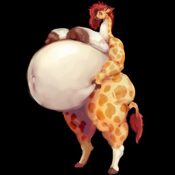 anthro areola belly big_belly big_breasts big_butt breasts brown_areola brown_nipples butt cloven_hooves female hair hand_on_belly hooves horn huge_belly huge_breasts huge_thighs hyper hyper_belly hyper_pregnancy long_neck markings mature_anthro mature_female navel nipples nude ossicone outie_navel overweight overweight_anthro overweight_female pregnant pregnant_anthro pregnant_female red_hair solo spots spotted_body standing tan_body thick_thighs unguligrade awful_lad giraffe_mom giraffe giraffid mammal 1:1 absurd_res hi_res