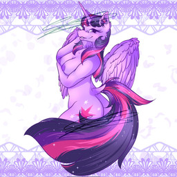 abstract_background anthro bite biting_lip breasts butt cheek_tuft cleavage clothed clothing facial_tuft female horn inner_ear_fluff looking_at_viewer nipples solo sparkles tuft wings wolfieswap friendship_is_magic hasbro my_little_pony mythology twilight_sparkle_(mlp) equid equine mammal mythological_creature mythological_equine winged_unicorn 1:1 hi_res