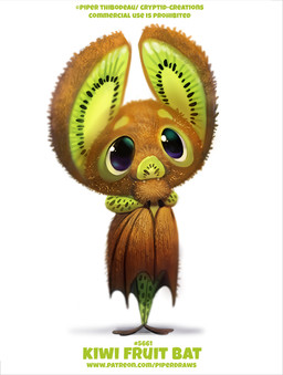 ambiguous_feral ambiguous_gender black_eyes brown_body brown_fur fangs feral food fruit fur humor kiwifruit membrane_(anatomy) membranous_wings plant pun simple_background solo teeth text visual_pun white_background wings piper_thibodeau bat elemental_creature flora_fauna food_creature living_fruit mammal megabat digital_media_(artwork) digital_painting_(artwork) english_text painting_(artwork) url