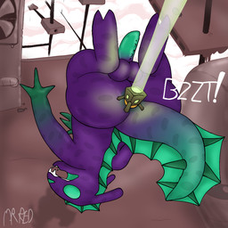 3_fingers anal anal_penetration anal_vore anthro anus big_butt big_penis butt cloud falling fangs fin fingers genitals high-angle_view laser male markings onomatopoeia paws penetration penis purple_body solo sound_effects spots spotted_body surprised tail tail_fin teeth text vore mister_redintong rain_world videocult coralcat slugcat vulture_grub_(rain_world) 1:1 hi_res