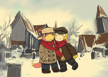 2014 absurd_res anthro avian bird blush building clothed clothing cute digital_drawing_(artwork) digital_media_(artwork) duck duo fence footwear gloves green_eyes hat hi_res house jacket male nintendo outside pants pokémon pokémon_(species) psyduck scarf shared_scarf shoes slowpoke slugsdog snow sweater tree video_games winter
Rating: Safe
Score: 5
User: meowmcmeow
Date: March 30, 2018 2014 absurd_res anthro avian bird blush building clothed clothing cute digital_drawing_(artwork) digital_media_(artwork) duck duo fence footwear gloves green_eyes hat hi_res house jacket male nintendo outside pants pokémon pokémon_(species) psyduck scarf shared_scarf shoes slowpoke slugsdog snow sweater tree video_games winter
Rating: Safe
Score: 5
User: meowmcmeow
Date: March 30, 2018