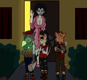 age_difference anthro big_breasts boom_microphone breasts camera electronics female fur group hair male male/female mature_anthro mature_female microphone nipple_outline older_female outline pirate red_eyes shota size_difference wave young young_anthro young_male younger_male /d/non hanna-barbera nightmare_on_elm_street swat_kats ben_gally freddy_krueger jay_guar katrina_moorkroft percy_lynxoln domestic_cat felid feline felis humanoid mammal digital_media_(artwork) hi_res