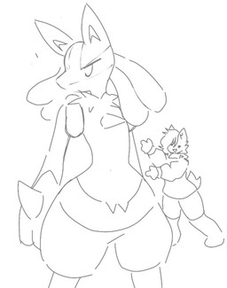 ambiguous_anthro ambiguous_focus ambiguous_gender anthro cheek_tuft chest_spike clothing duo facial_tuft hand_spike hiar hoodie male male_anthro open_mouth open_smile simple_background smile solo_focus spikes spikes_(anatomy) standing topwear tuft white_background horniicat nintendo pokemon alex_(horniicat) domestic_cat felid feline felis generation_4_pokemon lucario mammal pokemon_(species) 2022 digital_drawing_(artwork) digital_media_(artwork) monochrome sketch