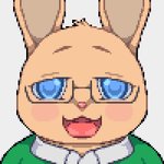 male solo onojeff hiroto lagomorph leporid mammal rabbit 1:1 digital_media_(artwork) pixel_(artwork)