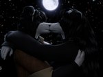anthro clothed clothing duo female hair kissing light male male/female moon moonlight night outside simple_background star topwear white_body rosecreates rosa_bursyoji rose_bursyoji border_collie canid canine canis collie domestic_dog herding_dog mammal pastoral_dog sheepdog 3d_(artwork) 4:3 blender_(artwork) digital_media_(artwork) hi_res brother_(lore) brother_and_sister_(lore) incest_(lore) sibling_(lore) sister_(lore) twincest_(lore) twins_(lore)