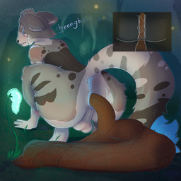 ahegao anthro anus atmospheric_lighting balls big_penis bioluminescent_plants blush bodily_fluids brown_body brown_fur butt cave crouching dark_spots embarrassed erection excessive_feces fart feces fungus fur genitals glowing glowing_fungus glowing_mushroom half-closed_eyes huge_scat hyper hyper_feces looking_pleasured male muscular mushroom musk narrowed_eyes odor penis pile_of_feces pooping presenting raised_tail smelly solo speech_bubble spots steam sweat tail text thick_thighs underground white_body white_fur wide_hips mirok casualties:_unknown fan_character canid canine hyena mammal spotted_hyena 1:1 absurd_res hi_res