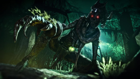 bloom bone_helmet fangs female looking_forward night nightmare_fuel not_furry plant red_eyes solo swamp teeth tree dragon-v0942 dead_by_daylight the_hag_(dead_by_daylight) avian bird corvid human mammal monster oscine passerine 16:9 3d_(artwork) 3d_animation animated digital_media_(artwork) hi_res no_sound short_playtime source_filmmaker_(artwork) video widescreen