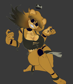 anthro asian_clothing big_breasts black_bottomwear black_clothing black_loincloth black_nails black_shirt black_tank_top black_topwear blonde_hair bottomwear breasts cleavage clothed clothing colored_nails crossgender cuff_(restraint) east_asian_clothing female floating floating_head fundoshi gradient_hair grey_background grin grinning_at_viewer hair hat headgear headwear japanese_clothing loincloth long_hair looking_at_viewer mtf_crossgender nails no_pupils restraints shirt simple_background smile smiling_at_viewer solo tank_top teeth thick_thighs top_hat topwear torn_clothing torn_shirt torn_topwear underwear yellow_clothing yellow_fundoshi yellow_underwear cryptiacurves cryptiacurves_(modeler) fazclaire's_nightclub five_nights_at_freddy's scottgames golden_freddy_(fnaf) type_0_(cryptiacurves) bear ghost mammal spirit 3d_(artwork) digital_media_(artwork) full-length_portrait portrait