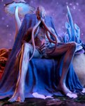 animal_genitalia anthro bodily_fluids claws erection face_tentacles fungus genital_fluids genital_slit genitals glowing glowing_eyes glowing_genitalia glowing_penis hand_on_leg hand_on_thigh looking_at_viewer male masturbation mushroom nude outside penile penile_masturbation penis precum presenting presenting_penis purple_body purple_eyes purple_penis purple_skin sitting sky slit_juice solo spread_legs spreading star starry_sky teeth tentacles teratophilia beepyromancer baldur's_gate baldur's_gate_3 larian_studios the_emperor_(baldur's_gate) mind_flayer 3d_(artwork) digital_media_(artwork) hi_res