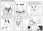 2011 aiden_harris anthro black_and_white canid canine closet_coon clothing colin_young comic dialogue duo english_text fox leafdog male male/male mammal monochrome nude procyonid raccoon red_fox tail text true_fox undressing