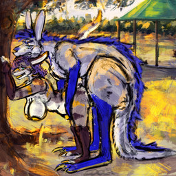 anthro anthro_on_feral anthro_penetrated belly belly_inflation bestiality big_breasts bodily_fluids breasts cum cum_inflation cum_inside duo female female_on_feral female_penetrated feral feral_penetrating feral_penetrating_anthro genital_fluids gynomorph inflation intersex male male/female male_penetrating male_penetrating_female nude penetration public public_sex sex cool. kiat_(cool.) kangaroo macropod mammal marsupial 1:1 hi_res